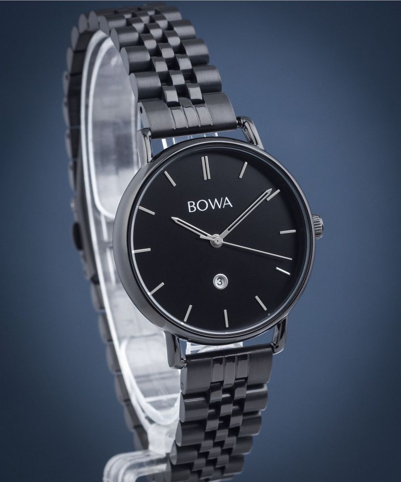 Reloj para mujeres BOWA Milan Black-Silver Tone Steel 34