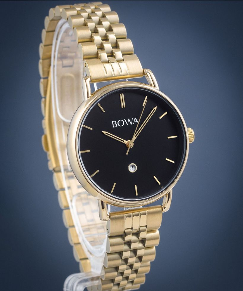 Reloj para mujeres BOWA Milan Black Gold Steel 34