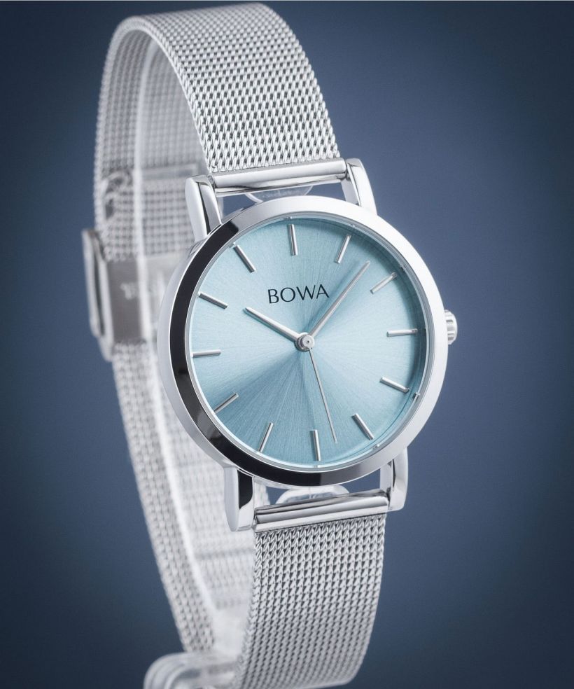 Reloj para mujeres BOWA Tokyo Ice-Blue Silver Mesh 33