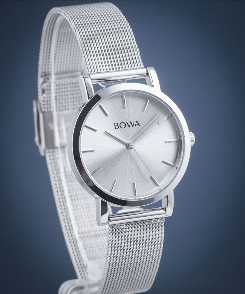 Reloj para mujeres BOWA Tokyo Silver-Black Tone Mesh 33