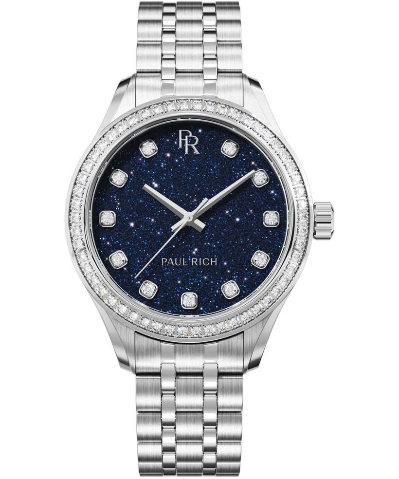Reloj para mujeres Paul Rich Crystelle Silver Blue Aventurine