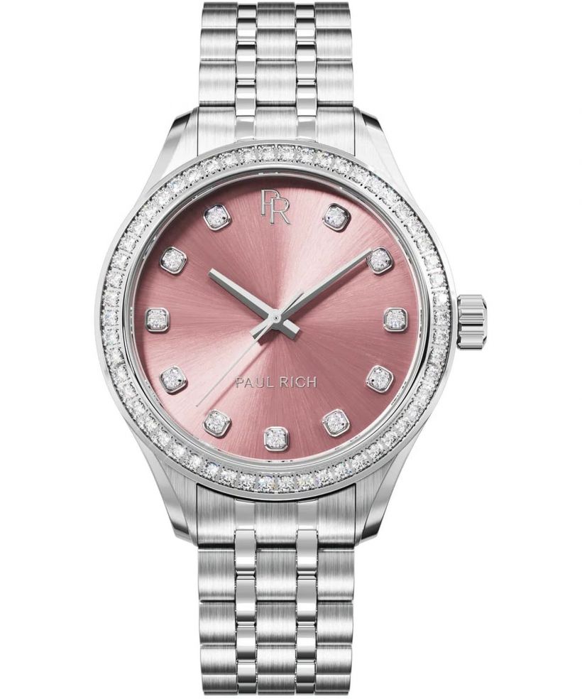 Reloj para mujeres Paul Rich Crystelle Silver Pink