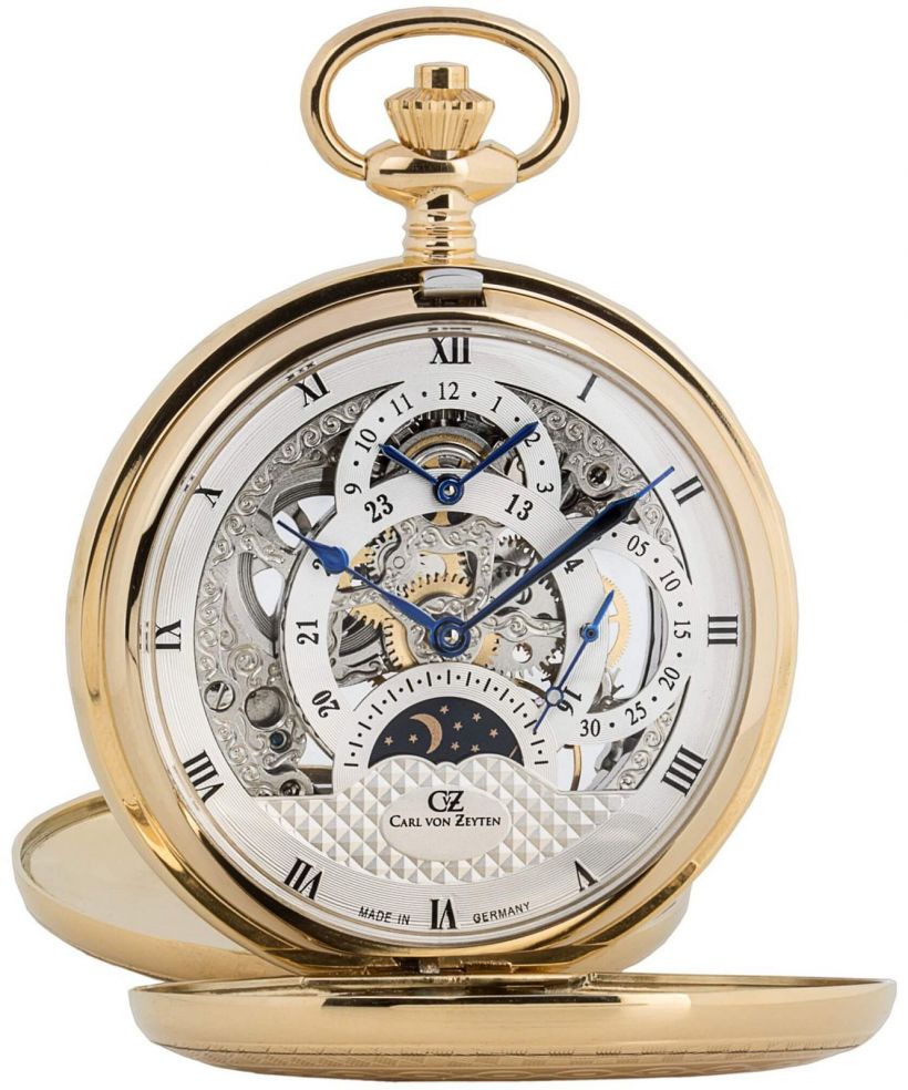 Reloj de Bolsillo Carl von Zeyten Alb Skeleton Mechanical