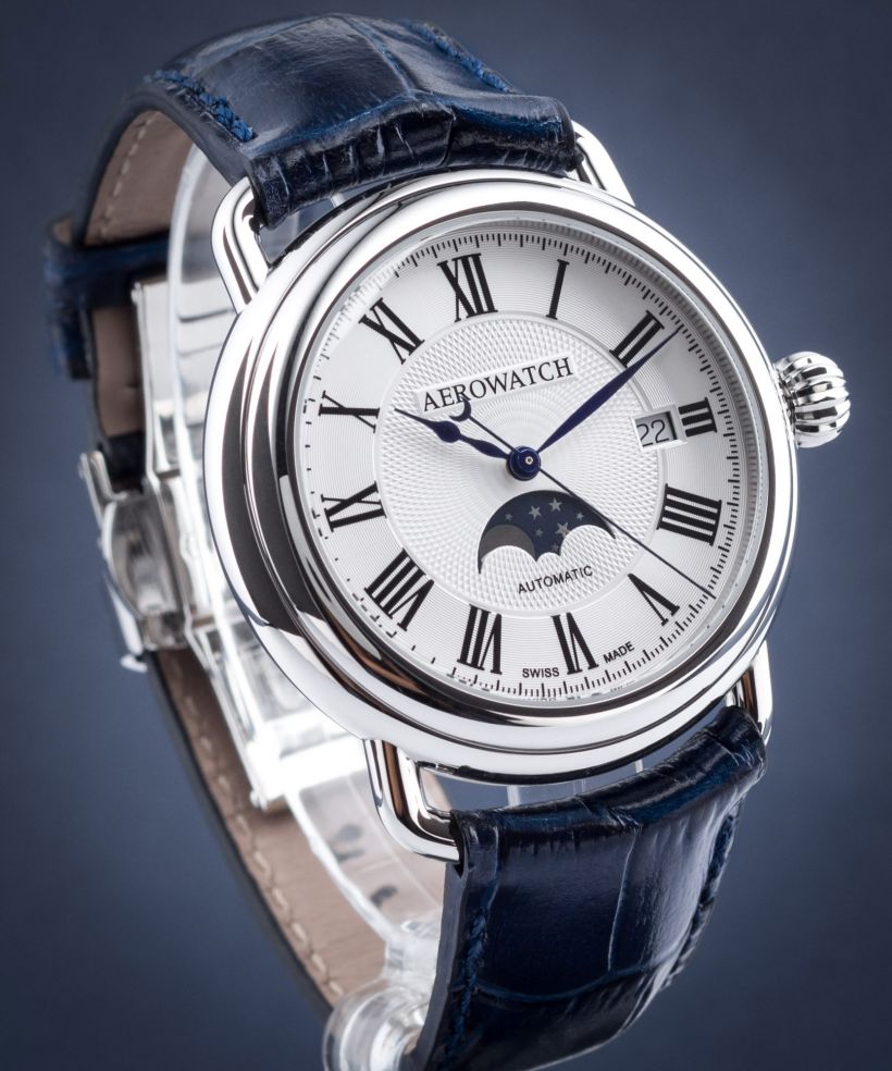 Reloj para hombres Aerowatch 1942 Moon Phases Automatic