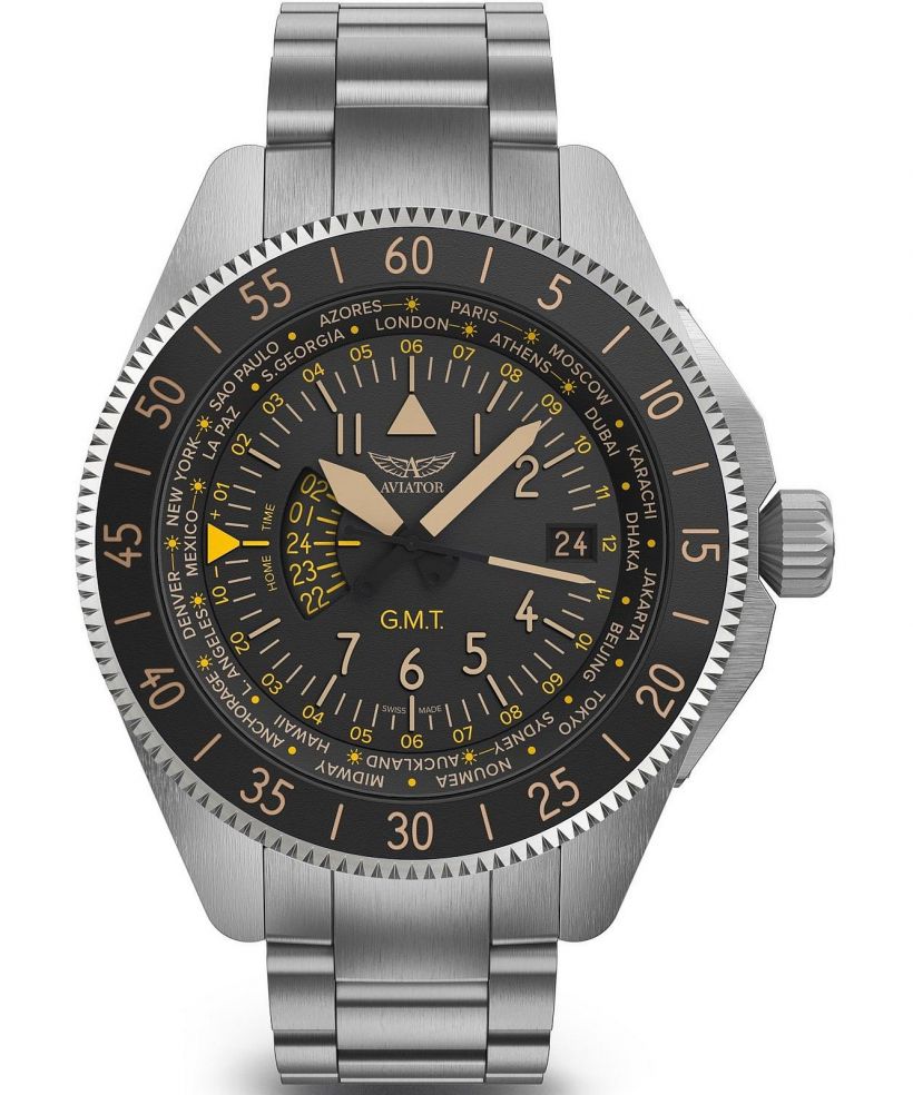 Reloj para hombres Aviator Airacobra GMT