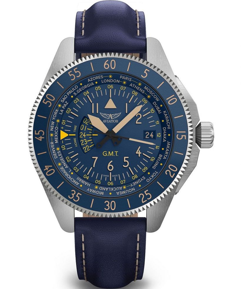 Reloj para hombres Aviator Airacobra GMT