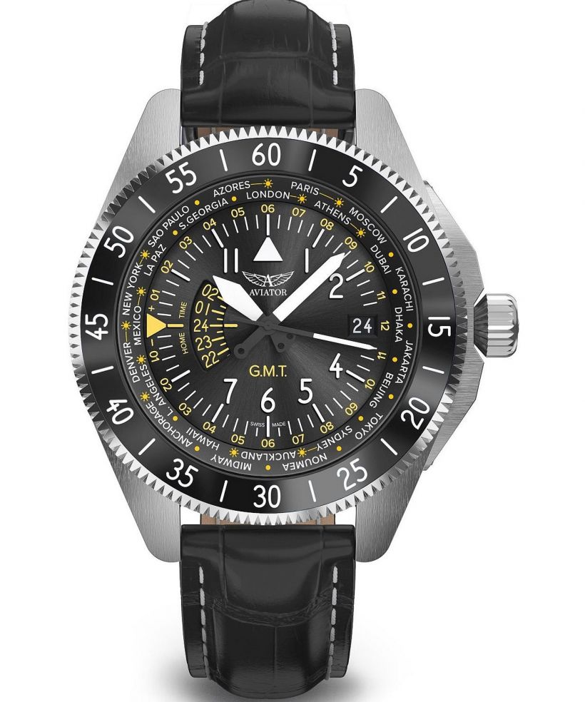 Reloj para hombres Aviator Airacobra GMT