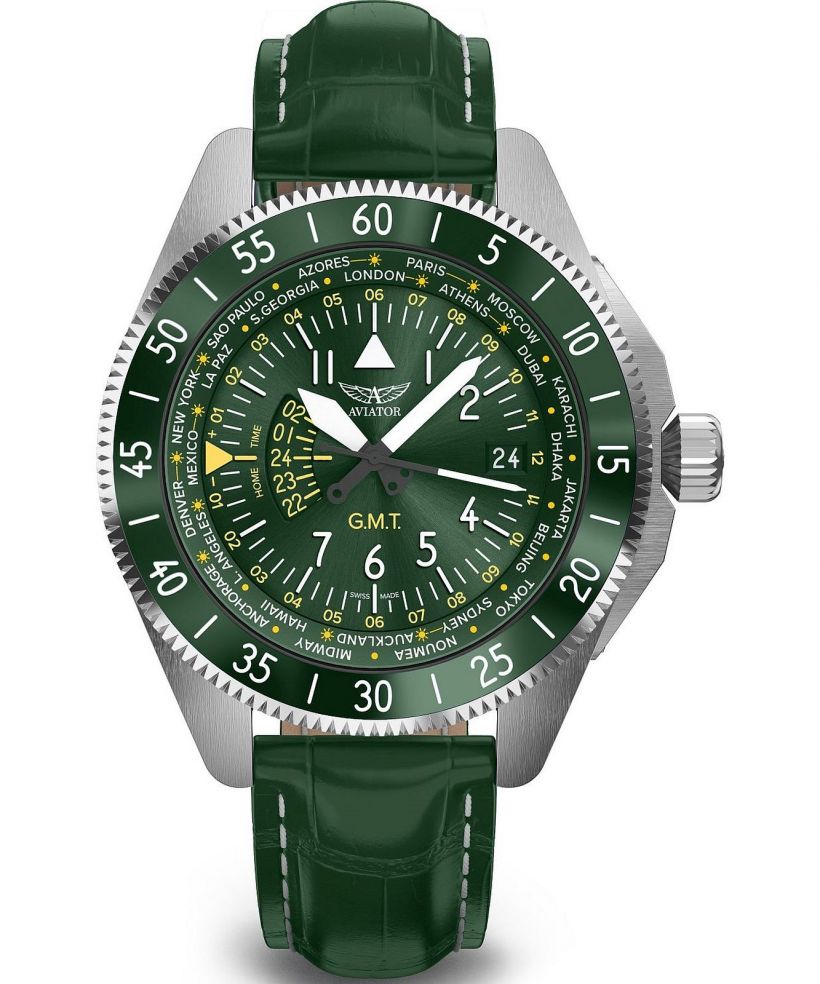 Reloj para hombres Aviator Airacobra GMT