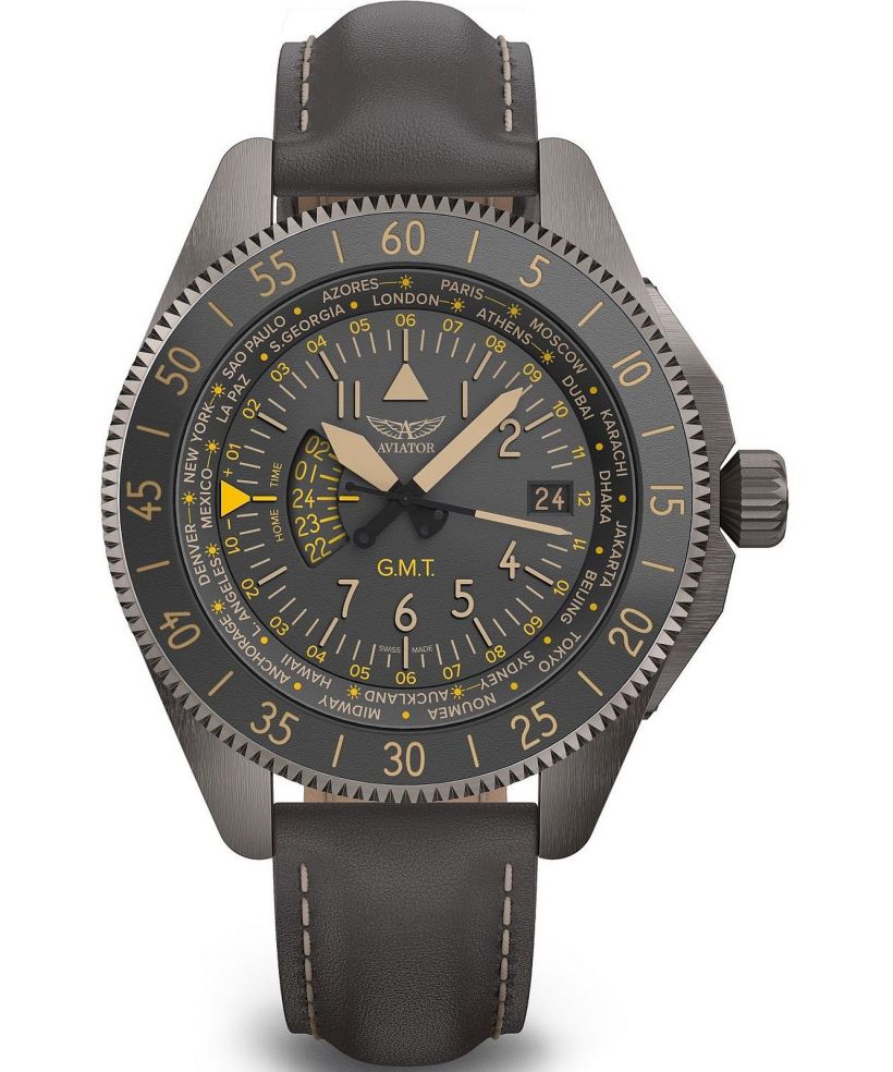Reloj para hombres Aviator Airacobra GMT
