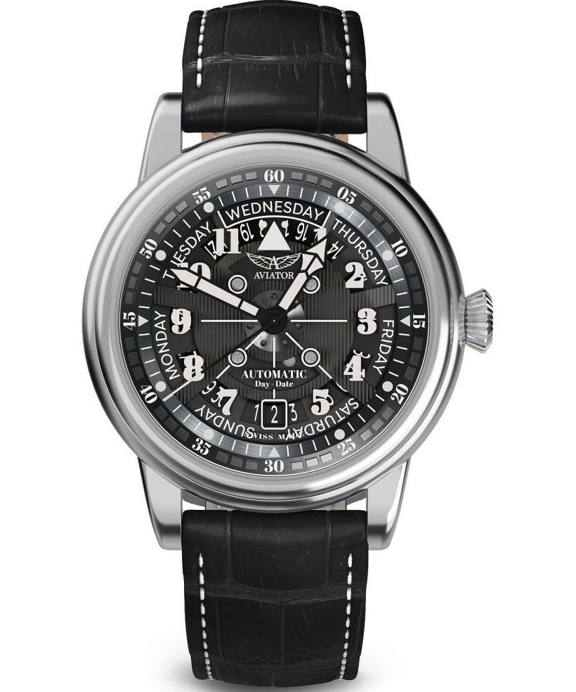 Reloj para hombres Aviator Douglas Day-Date Meca 41