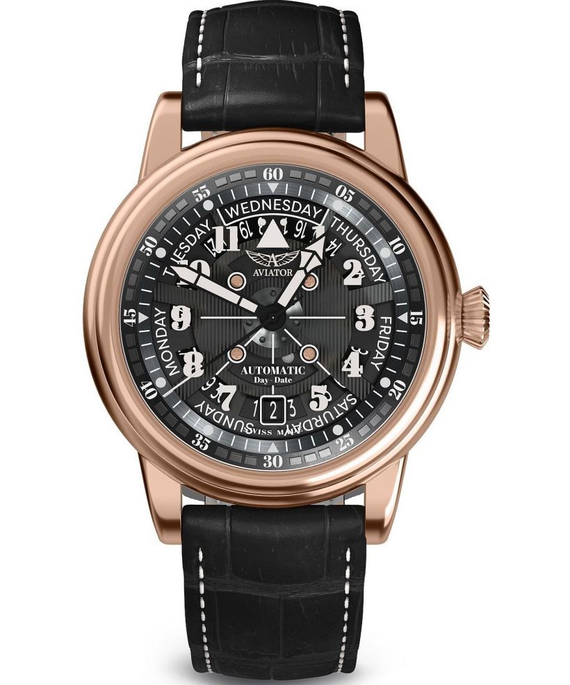 Reloj para hombres Aviator Douglas Day-Date Meca 41