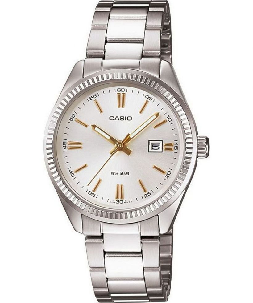 Reloj para hombres Casio MTP blanco