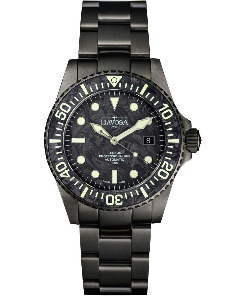 Reloj para hombres Davosa Ternos Professional 68H Carbon Limited Edition