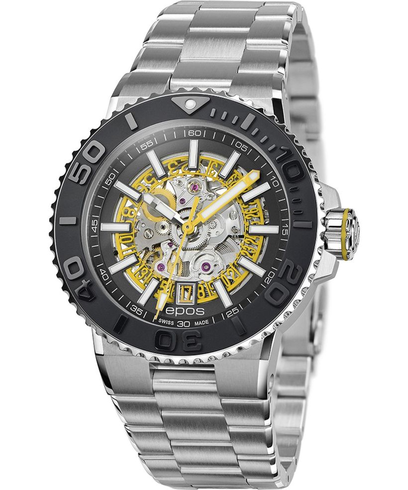Reloj para hombres Epos Sportive Diver Skeleton Automatic