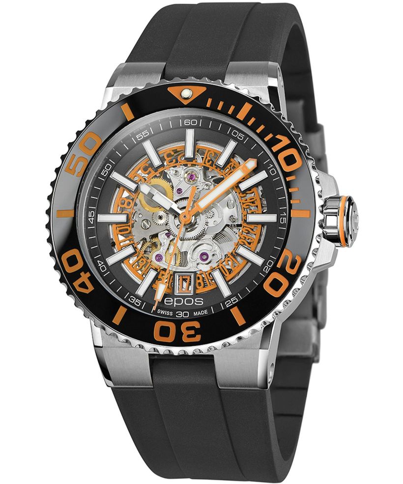 Reloj para hombres Epos Sportive Diver Skeleton Automatic