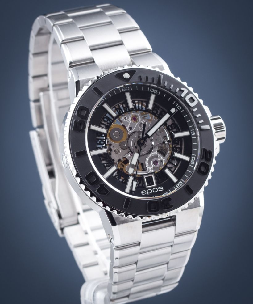 Reloj para hombres Epos Sportive Diver Skeleton Automatic