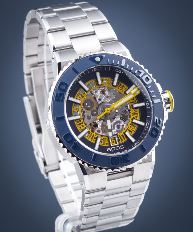 Reloj para hombres Epos Sportive Diver Skeleton Automatic