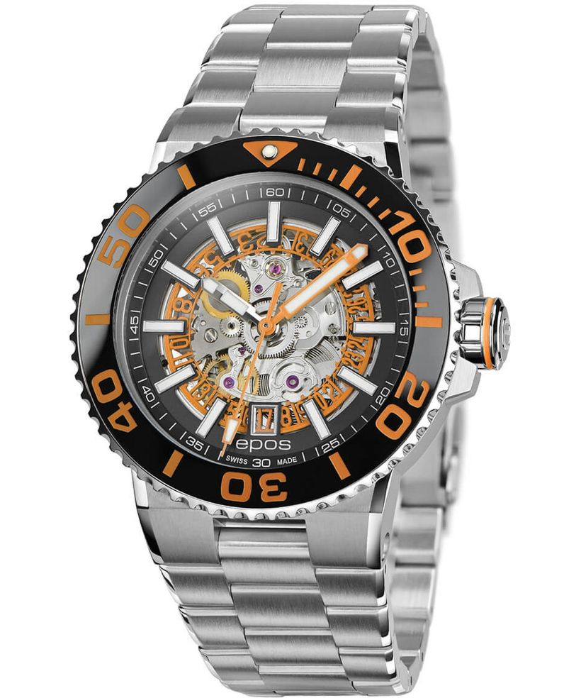 Reloj para hombres Epos Sportive Diver Skeleton Automatic