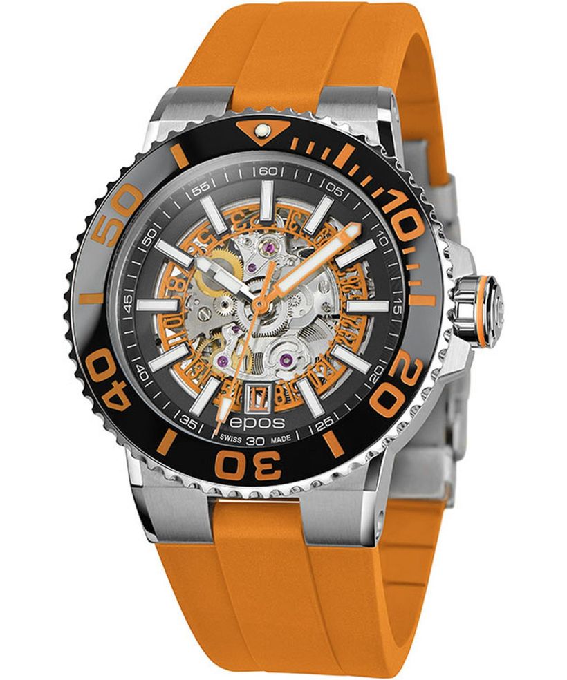 Reloj para hombres Epos Sportive Diver Skeleton Automatic