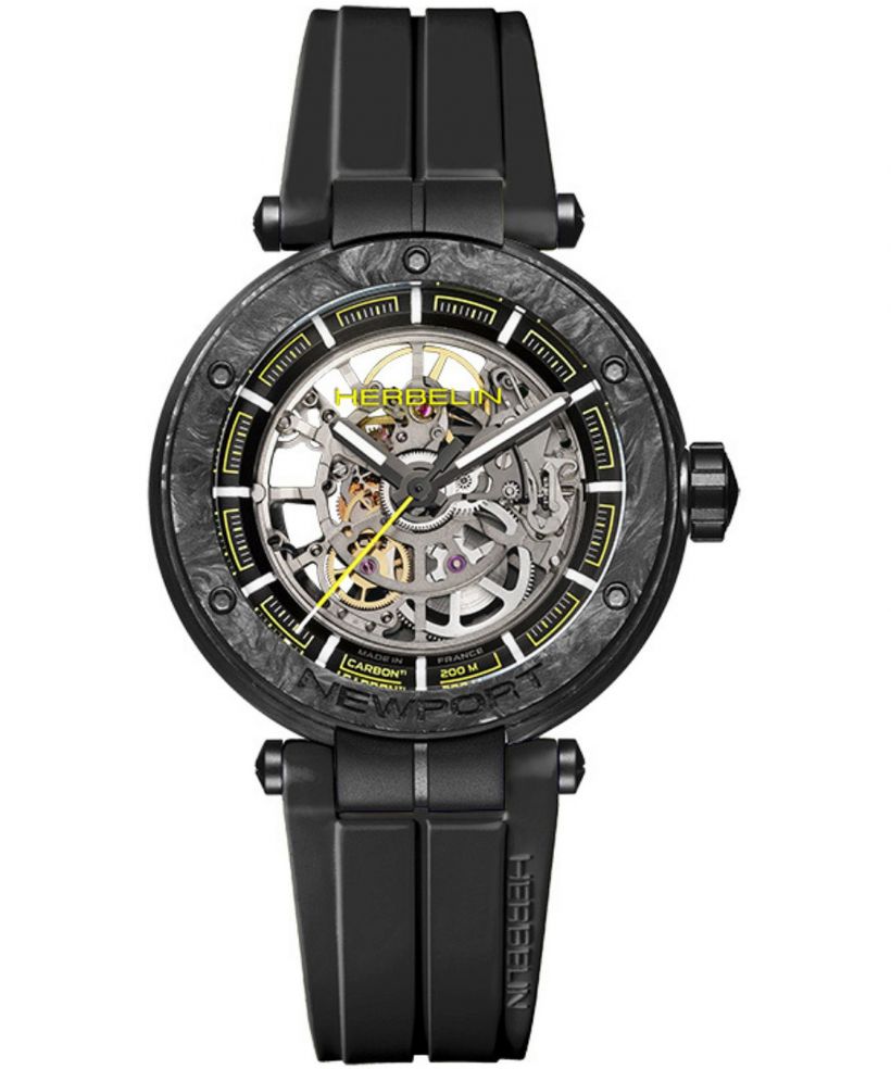 Reloj para hombres Herbelin Newport Carbon Skeleton Titanium Automatic Limited Edition