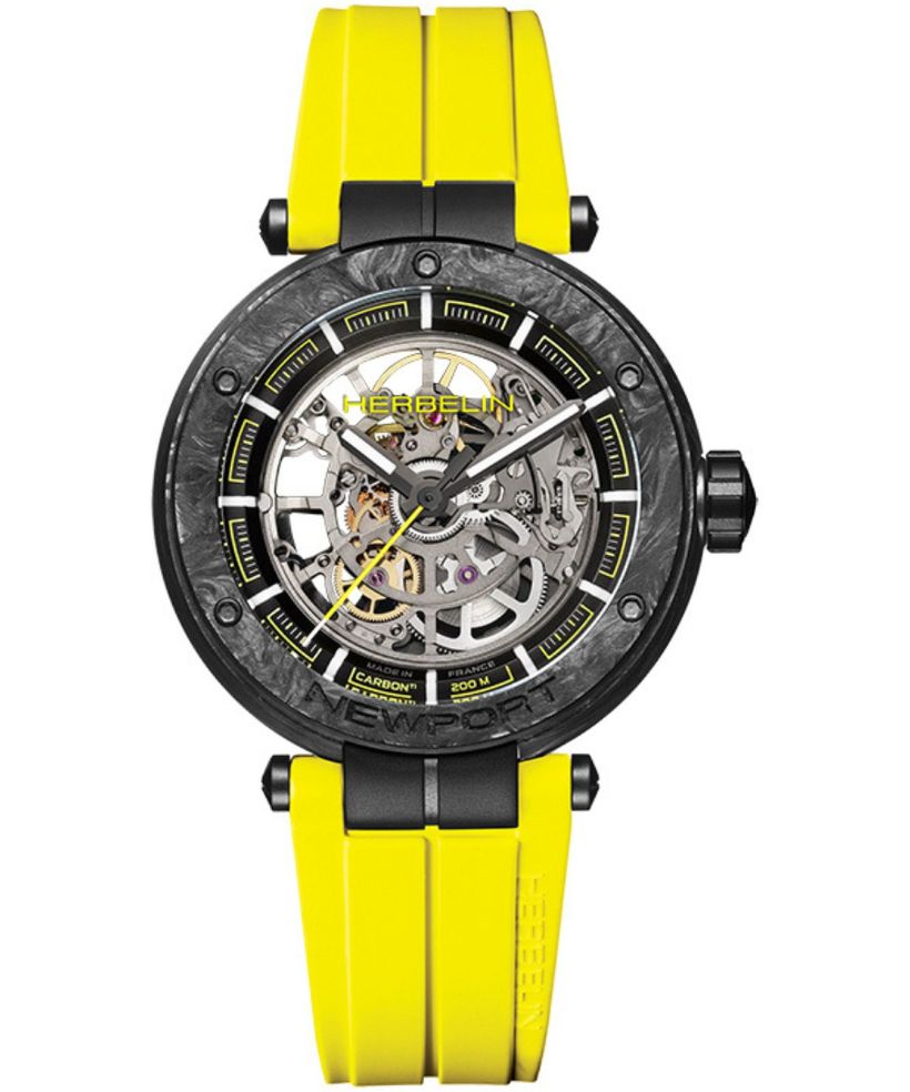 Reloj para hombres Herbelin Newport Carbon Skeleton Titanium Automatic Limited Edition