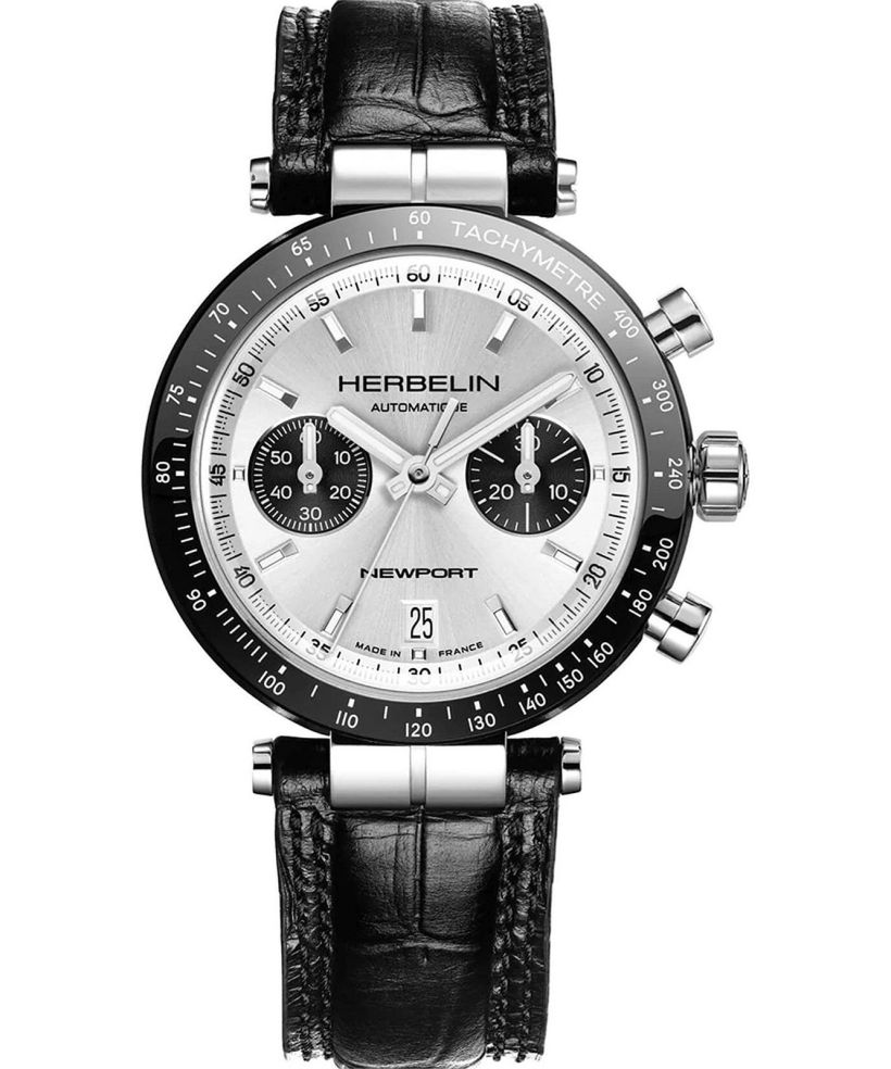 Reloj para hombres Herbelin Newport Heritage BI-COMPAX Panda Automatic Chronograph