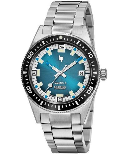 Reloj para hombres Lip Nautic 3 Automatique 7E Continent Limited Edition