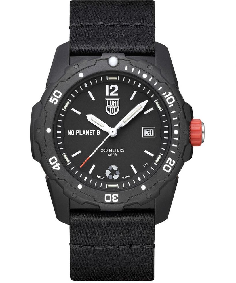 Reloj para hombres Luminox Bear Grylls Survival 3720 Sea Series No Planet B