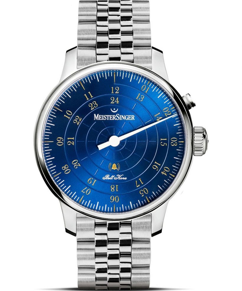 Reloj para hombres Meistersinger Bell Hora Medium Blue with Gold