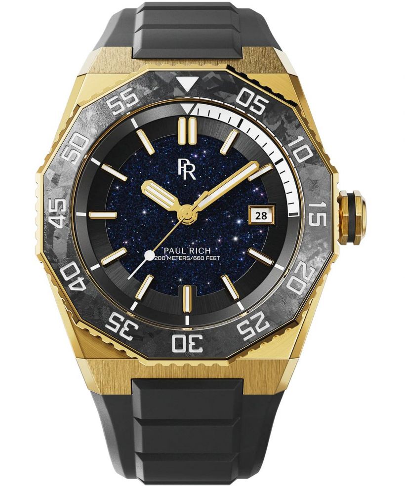 Reloj para hombres Paul Rich Aquacarbon Pro Imperial Gold Aventurine
