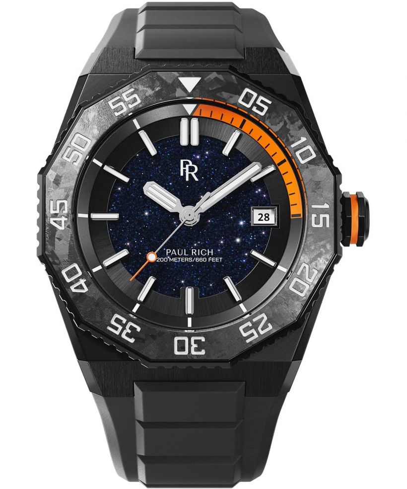 Reloj para hombres Paul Rich Aquacarbon Pro Shadow Black Aventurine