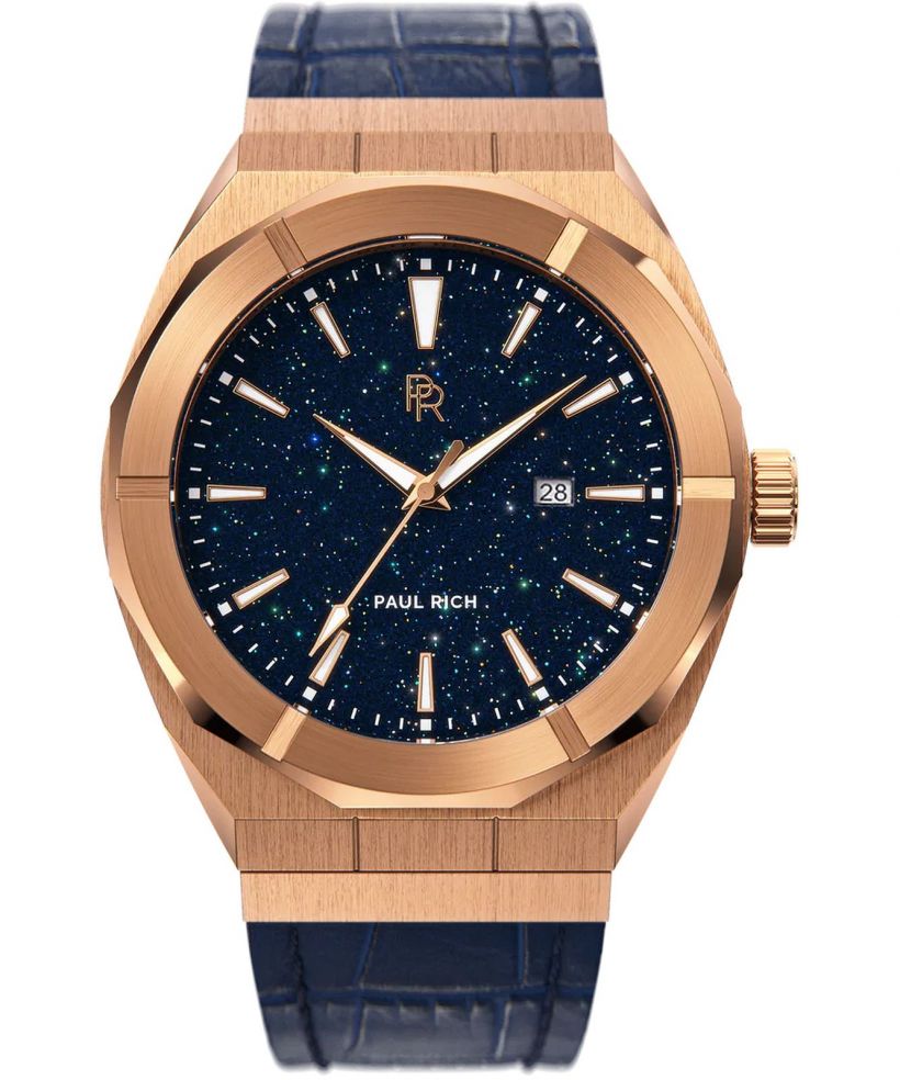 Reloj para hombres PAUL RICH Star Dust Rose Gold Leather 42 Auto