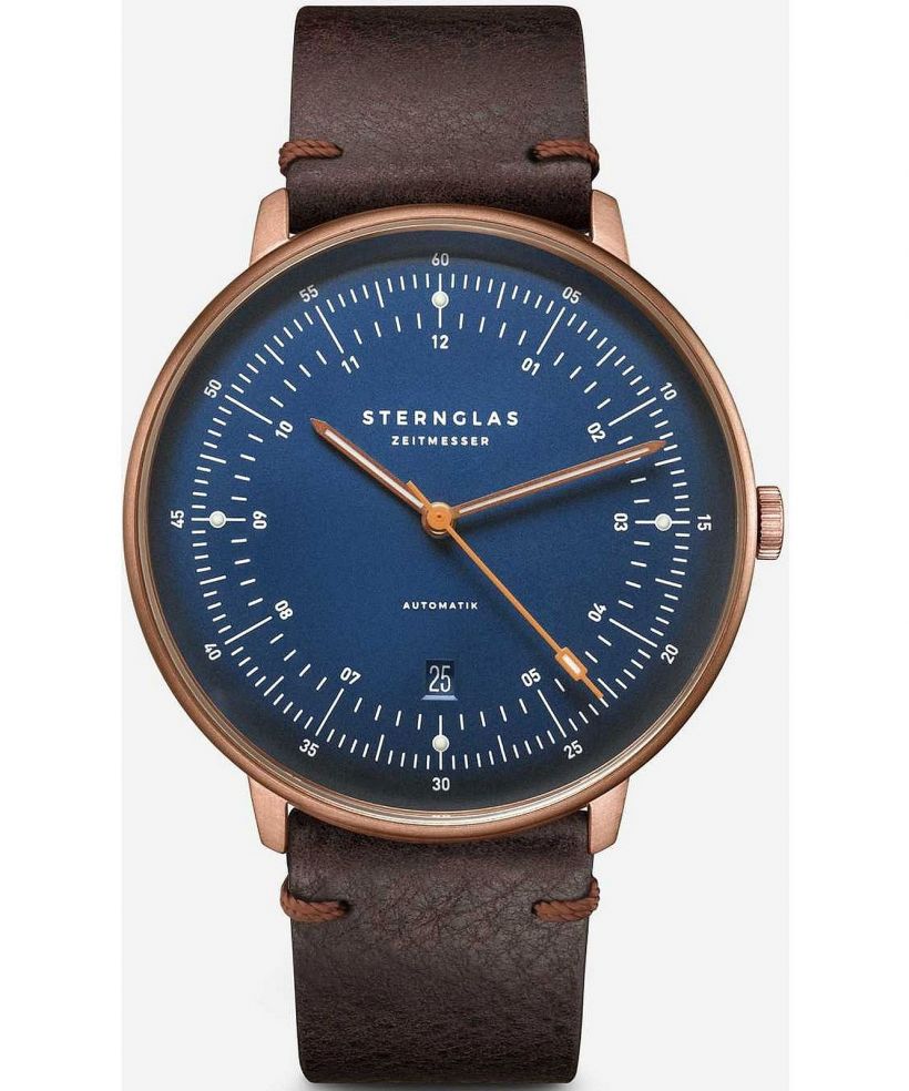 Reloj para hombres Sternglas Hamburg Dark Blue Bronze Automatic
