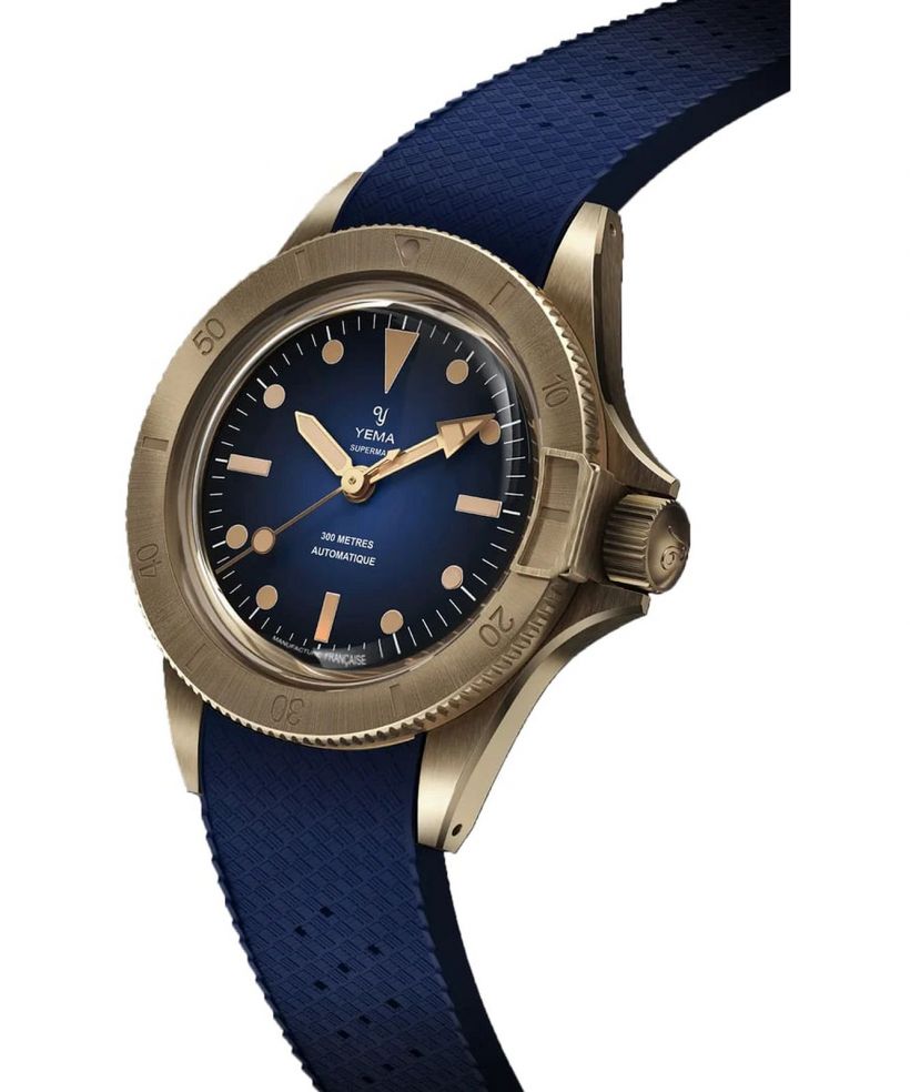 Reloj para hombres Yema Superman Bronze CMM.10 Blue Limited Edition