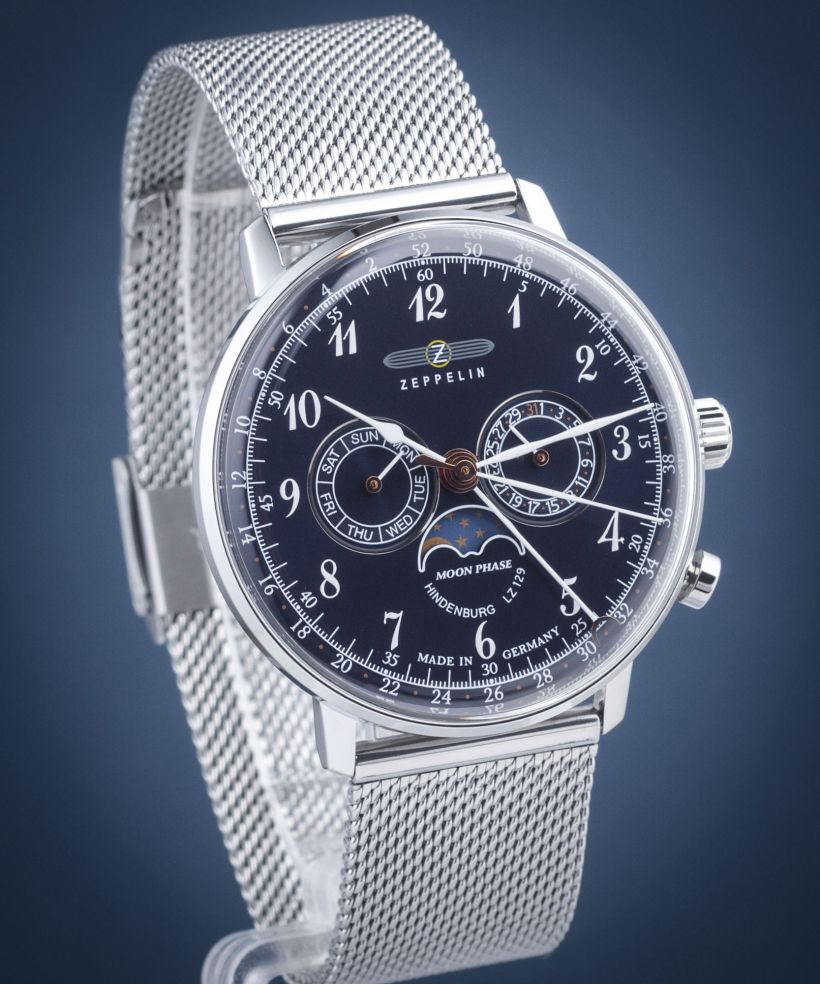 Reloj para hombres Zeppelin Hindenburg Moonphase
