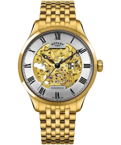 Reloj para hombres Rotary Greenwich Automatic Skeleton