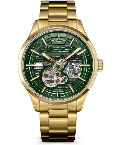Reloj para hombres Rotary Greenwich Automatic Skeleton