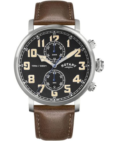 Reloj para hombres Rotary Heritage Pilot Chronograph
