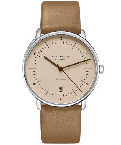 Reloj para hombres Sternglas Naos Sand Brown Automatic
