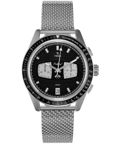 Reloj para hombres Yema Rallygraf Reverse Panda II Chronograph