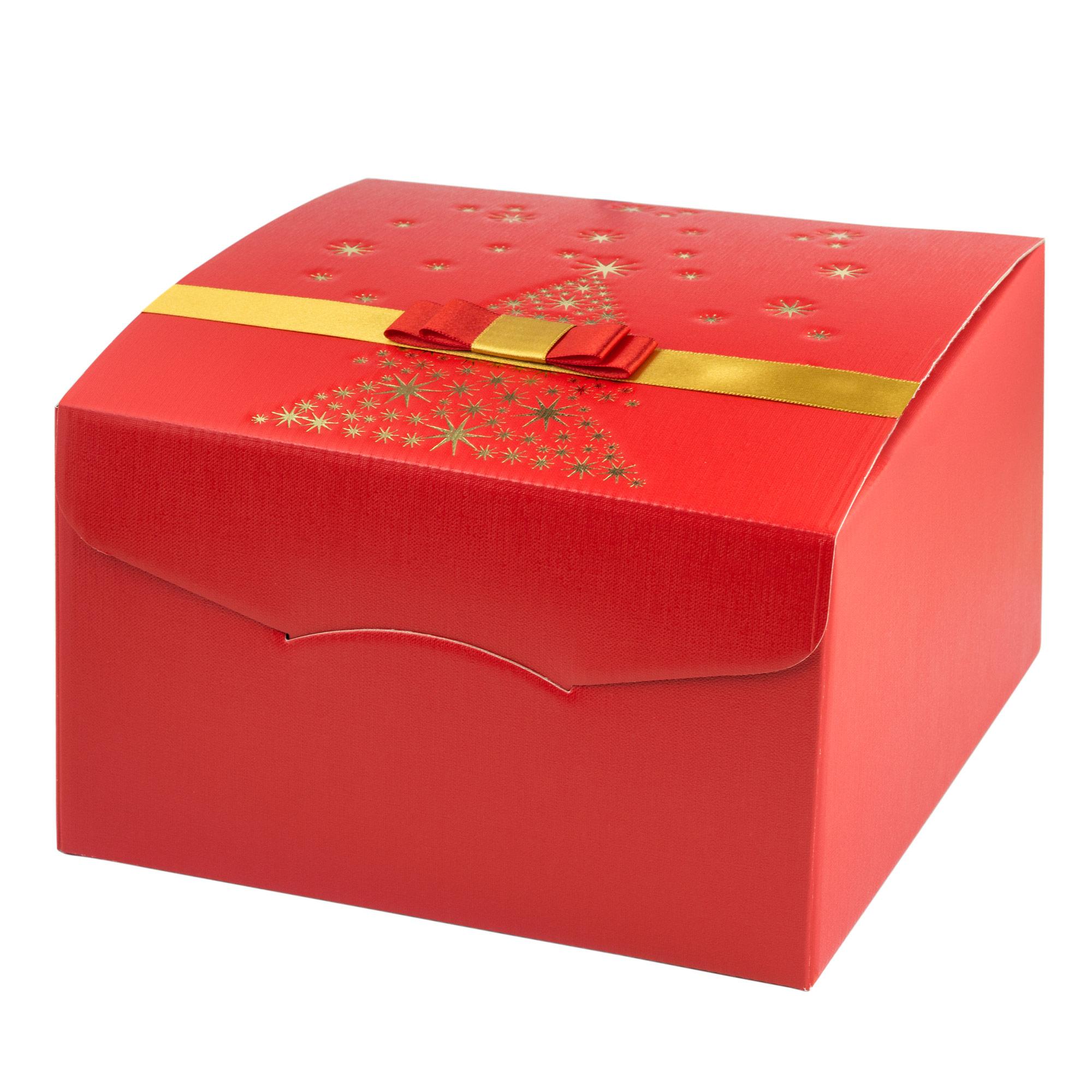 Caja roja con lazo